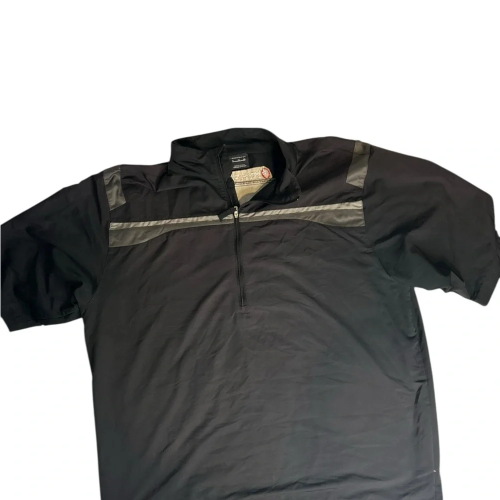 Nike Golf Men’s XL Black short sleeve 1/4 zip windbreaker pullover jacket